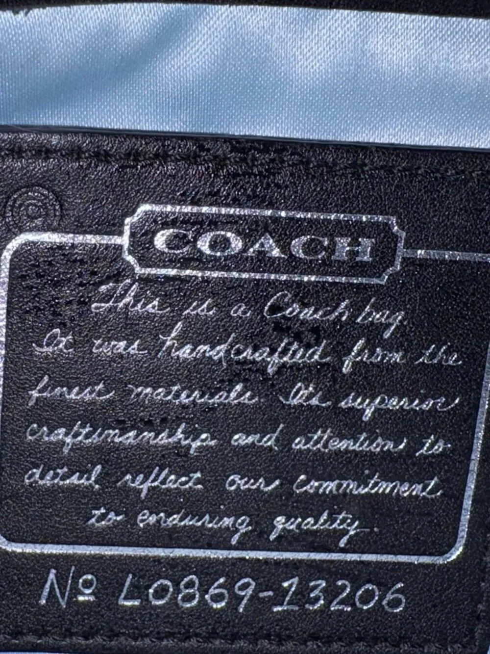 Authentic Coach Signature Black Jacquard & Leather Work Tote / Briefcase